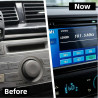 Universel en Métal avec Cadre,Cage D'Autoradio Double 2 DIN,Métal Cage d'Autoradio,Cadre de Montage Autoradio Pour Lecteur DVD,N