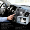 Universel en Métal avec Cadre,Cage D'Autoradio Double 2 DIN,Métal Cage d'Autoradio,Cadre de Montage Autoradio Pour Lecteur DVD,N
