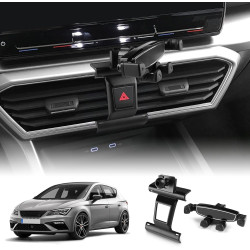 Support de téléphone portable pour grille d'aération de voiture pour Cupra Leon/Cupra Ateca/Cupra Formentor 2021-2025 - Fixation