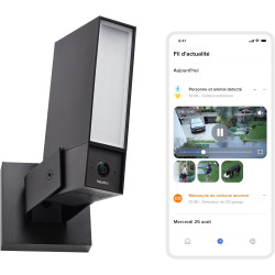 NETATMO Caméra de Surveillance Extérieure, Wi-Fi 5 GHz, 2K HDR, Détection IA Personnes/Véhicules/Animaux, Projecteur LED 12 W, S