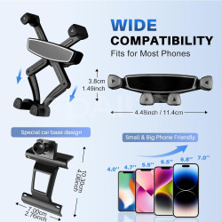 Support de téléphone portable pour grille d'aération de voiture pour Cupra Leon/Cupra Ateca/Cupra Formentor 2021-2025 - Fixation