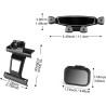 Support de téléphone portable pour grille d'aération de voiture pour Cupra Leon/Cupra Ateca/Cupra Formentor 2021-2025 - Fixation