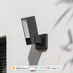 NETATMO Caméra de Surveillance Extérieure, Wi-Fi 5 GHz, 2K HDR, Détection IA Personnes/Véhicules/Animaux, Projecteur LED 12 W, S