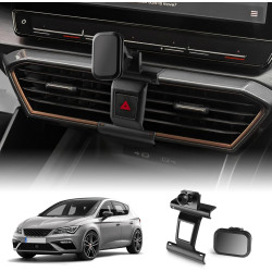 Support de téléphone portable pour grille d'aération de voiture pour Cupra Leon/Cupra Ateca/Cupra Formentor 2021-2025 - Fixation
