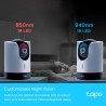 Tapo Caméra Surveillance WiFi intérieure 2K+(4MP) C225, Détection de Personne, Vision Nocturne Personnalisable, Suivi de Mouveme