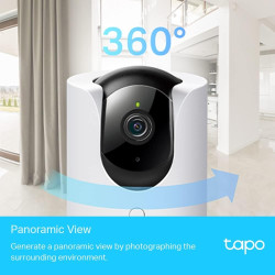 Tapo Caméra Surveillance WiFi intérieure 2K+(4MP) C225, Détection de Personne, Vision Nocturne Personnalisable, Suivi de Mouveme