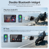 Écran moto carplay 7 pouces w722tpms,carplay et android auto sans fil avec tpms,gps moto écran tactile étanche ip67,double bleut