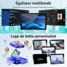 Écran moto carplay 7 pouces w722tpms,carplay et android auto sans fil avec tpms,gps moto écran tactile étanche ip67,double bleut