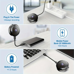 WiFi Caméra,1080P HD Caméra de Surveillance Interieur/Extérieur sans Fil avec Audio et Vidéo, avec Enregistrement Longue Batteri