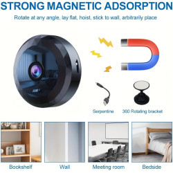 WiFi Caméra,1080P HD Caméra de Surveillance Interieur/Extérieur sans Fil avec Audio et Vidéo, avec Enregistrement Longue Batteri