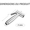 1 douchette à main, pommeau de douche en acier inoxydable, pulvérisateur de bidet pour toilettes, douchette à main, argenté