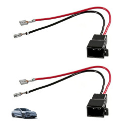 2 Pièces Adaptateur Haut Parleur, Adaptateur Enceinte Voiture DIN Universels, Connecteurs Fiche pour Haut-parleurs Compatible av