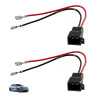 2 Pièces Adaptateur Haut Parleur, Adaptateur Enceinte Voiture DIN Universels, Connecteurs Fiche pour Haut-parleurs Compatible av