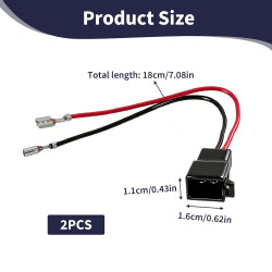 2 Pièces Adaptateur Haut Parleur, Adaptateur Enceinte Voiture DIN Universels, Connecteurs Fiche pour Haut-parleurs Compatible av