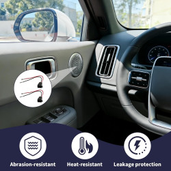 2 Pièces Adaptateur Haut Parleur, Adaptateur Enceinte Voiture DIN Universels, Connecteurs Fiche pour Haut-parleurs Compatible av