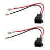 2 Pièces Adaptateur Haut Parleur, Adaptateur Enceinte Voiture DIN Universels, Connecteurs Fiche pour Haut-parleurs Compatible av