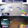 Caméra de Recul pour Voiture HD 1080P, Vision Nocturne 12 LED Grand Angle 170°, IP68 Étanche, Caméra de Stationnement Filaire RC