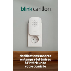 Carillon Blink (nouvelle génération) | Notifications sonores à l'intérieur du domicile pour l'ensemble des sonnettes Blink | Des
