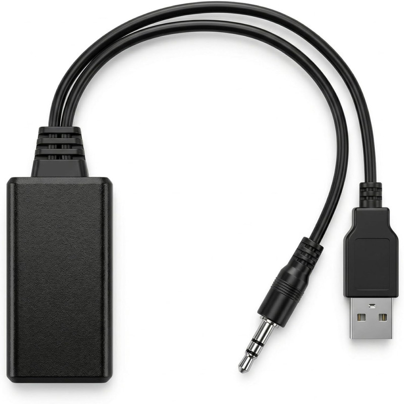 Adaptateur bleutooth jack, adaptateur bleutooth voiture avec bleu tooth 5.0, récepteur audio aux interface 3.5 mm, convertisseur