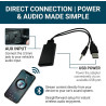 Adaptateur bleutooth jack, adaptateur bleutooth voiture avec bleu tooth 5.0, récepteur audio aux interface 3.5 mm, convertisseur