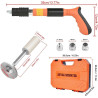 Pistolet à clouer manuel pour béton et acier, 5 niveaux de réglage - Kit complet avec 220 clous, mini pistolet à clouer portable