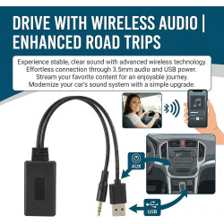 Adaptateur bleutooth jack, adaptateur bleutooth voiture avec bleu tooth 5.0, récepteur audio aux interface 3.5 mm, convertisseur