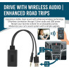 Adaptateur bleutooth jack, adaptateur bleutooth voiture avec bleu tooth 5.0, récepteur audio aux interface 3.5 mm, convertisseur