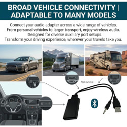 Adaptateur bleutooth jack, adaptateur bleutooth voiture avec bleu tooth 5.0, récepteur audio aux interface 3.5 mm, convertisseur
