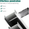 Pistolet à clouer manuel pour béton et acier, 5 niveaux de réglage - Kit complet avec 220 clous, mini pistolet à clouer portable