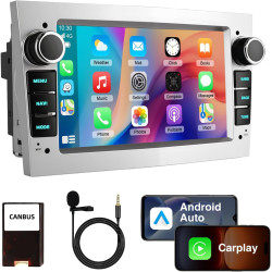 Essgoo autoradio 7 pouces android 15 pour opel corsa d/astra h/zafira b/meriva a/combo/signum – 4go ram + 64go rom, carplay & an