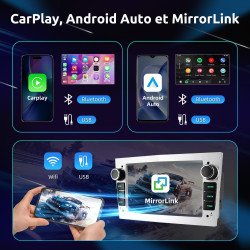 Essgoo autoradio 7 pouces android 15 pour opel corsa d/astra h/zafira b/meriva a/combo/signum – 4go ram + 64go rom, carplay & an