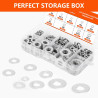 880 Pcs Rondelle M2 M2.5 M3 M4 M5 M6 M8 M10 M12, Rondelles pour Gonds de Porte, Rondelle Plate Métalliques, Rondelles en acier i