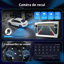 Essgoo autoradio 7 pouces android 15 pour opel corsa d/astra h/zafira b/meriva a/combo/signum – 4go ram + 64go rom, carplay & an