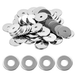 80 Pcs Rondelle M4, Rondelles Inox M4 x 25 x 1,5 mm, Assortiment de Rondelles Plates pour Boulons et Vis, Rondelle en Acier Inox