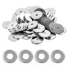 80 Pcs Rondelle M4, Rondelles Inox M4 x 25 x 1,5 mm, Assortiment de Rondelles Plates pour Boulons et Vis, Rondelle en Acier Inox