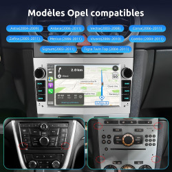 Essgoo autoradio 7 pouces android 15 pour opel corsa d/astra h/zafira b/meriva a/combo/signum – 4go ram + 64go rom, carplay & an