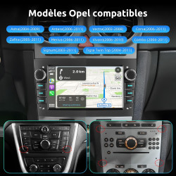 Autoradio 7 pouces android 15 pour opel corsa d/astra h/zafira b/meriva a/combo/signum – 4go ram + 64go rom, carplay & android a