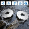 80 Pcs Rondelle M6, Rondelles Inox M6 x 25 x 1,5 mm, Assortiment de Rondelles Plates pour Boulons et Vis, Rondelle en Acier Inox