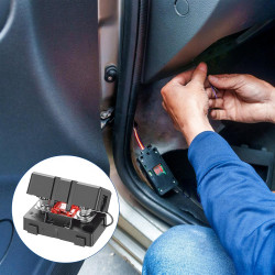 4 Pcs Porte Fusible Voiture, Porte-fusibles Midi/Méga pour Voitures, Bateaux, SUV et camions, avec Fusible 30A 40A 50A 80A, Comp