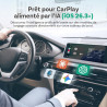 OTTOCAST Mini Nova, Adaptateur 2 en 1 CarPlay Sans Fil et Android Auto Version Améliorée 2026 pour Téléphones iOS et Android, Co