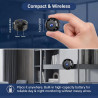 Caméra Espion Mini WiFi Caméras de Sécurité, Rechargeable cachée WiFi sans Fil Micro Nanny Cam avec Détection de Mouvement, Conn