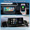 Autoradio 1 din, carplay voiture & android auto sans fil, poste radio bleutooth main libre, écran tactile, navigation gps, contr