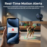 Caméra Espion Mini WiFi Caméras de Sécurité, Rechargeable cachée WiFi sans Fil Micro Nanny Cam avec Détection de Mouvement, Conn