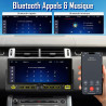 Autoradio 1 din, carplay voiture & android auto sans fil, poste radio bleutooth main libre, écran tactile, navigation gps, contr
