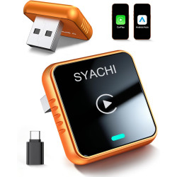Syachi adaptateur sans fil carplay & android auto 2026, adaptateur carplay sans fil pour iphone et android avec usb-a/type-c, co