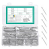 450 Pcs Goupille Fendue, Goupilles Fendues en Acier Inoxydable, Assortiment de Goupilles élastiques de Verrouillage pour réparat