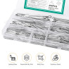 450 Pcs Goupille Fendue, Goupilles Fendues en Acier Inoxydable, Assortiment de Goupilles élastiques de Verrouillage pour réparat