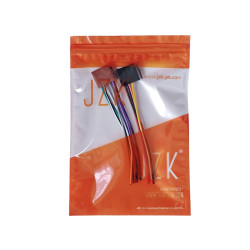 JZK Lot de 2 connecteurs ISO pour câbles audio voiture, adaptateur ISO pour faisceau câbles autoradio compatible pour VW, pour F