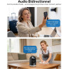 WOLFANG Camera Interieur 2K WiFi, Caméra Intérieure 360° PTZ avec Suivi Automatique, Vision Nocturne & Audio Bidirectionnel, Bab