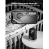 WOLFANG Camera Interieur 2K WiFi, Caméra Intérieure 360° PTZ avec Suivi Automatique, Vision Nocturne & Audio Bidirectionnel, Bab